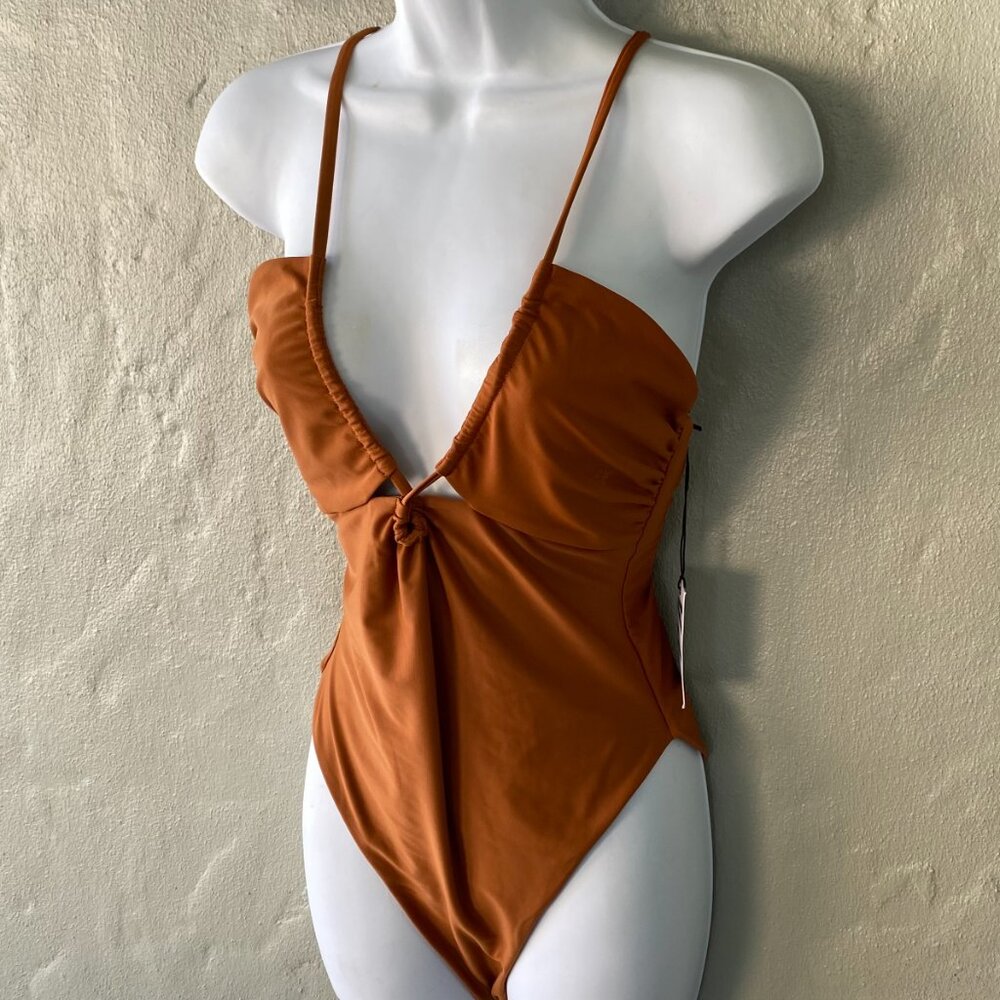 LPA REVOLVE RUST COLOR ONE PIECE SWIMSUIT NWT - Picture 5 of 7